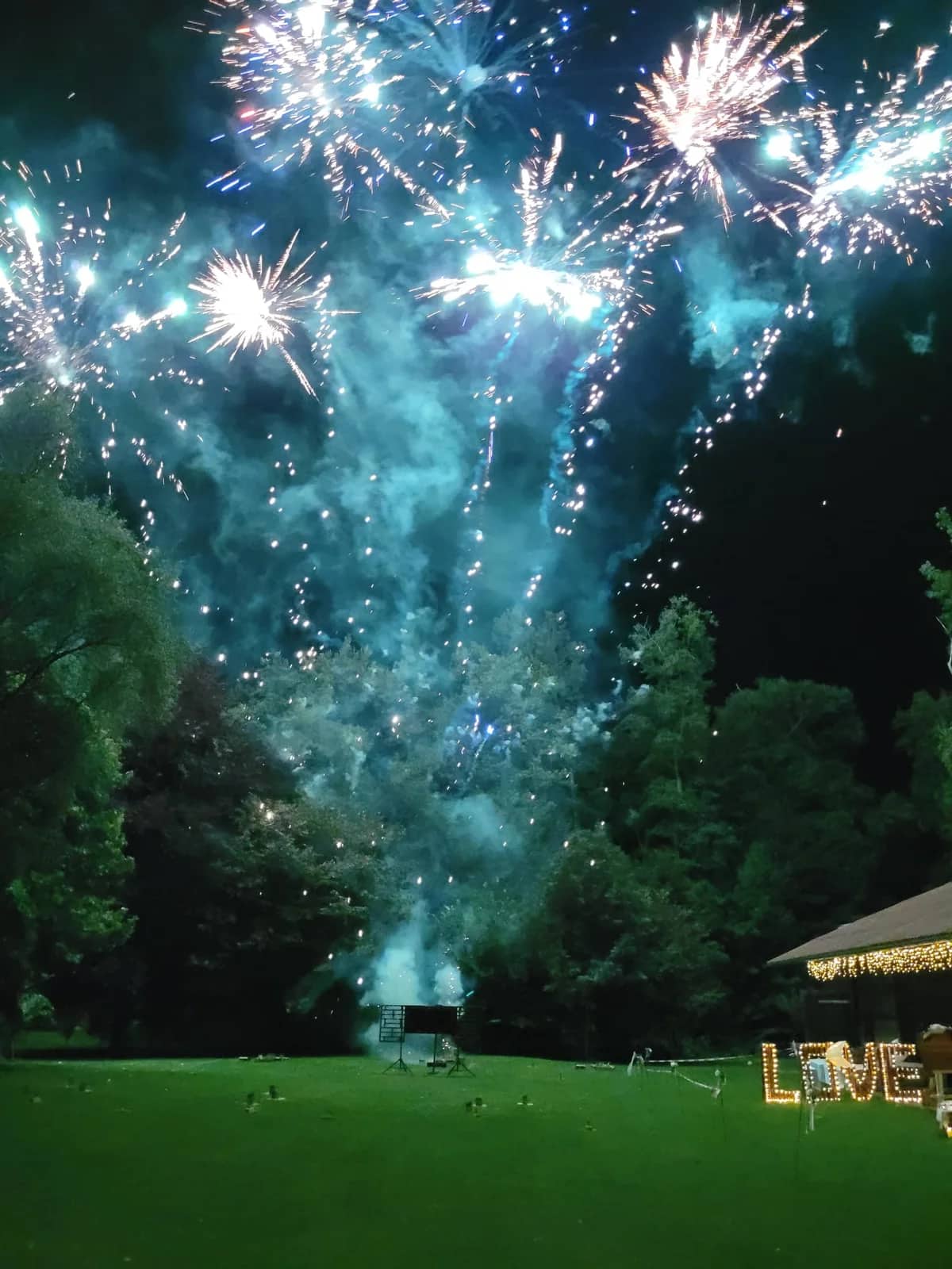 Hochzeitsfeuerwerk am 24.08.2024