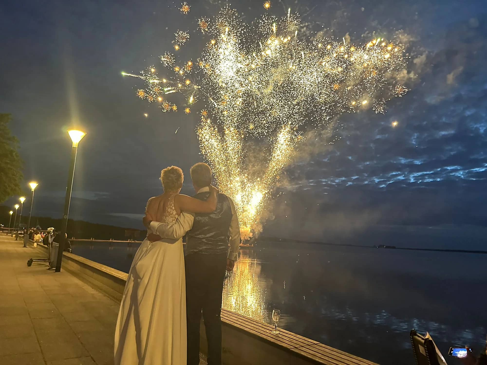 Und wieder ein Hochzeitsfeuerwerk am 15.06.2024 am Steinhuder Meer