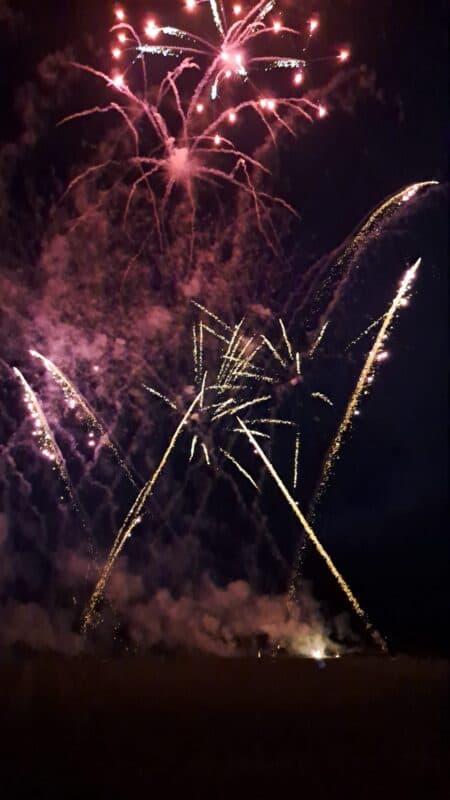 Nordic Fireworks beim Aufbau